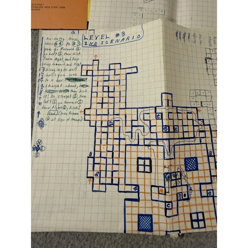 Wizardry Knight of Diamonds The Second Scenario RPG Apple ll GUIDES MAPS CODES